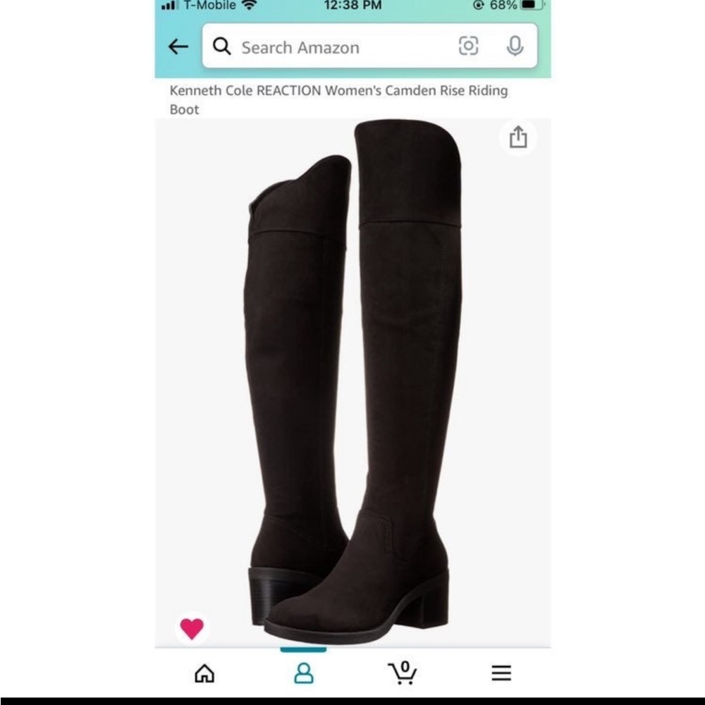 Kenneth Cole REACTION Women's Camden Rise Riding Boot 6.5 GUC